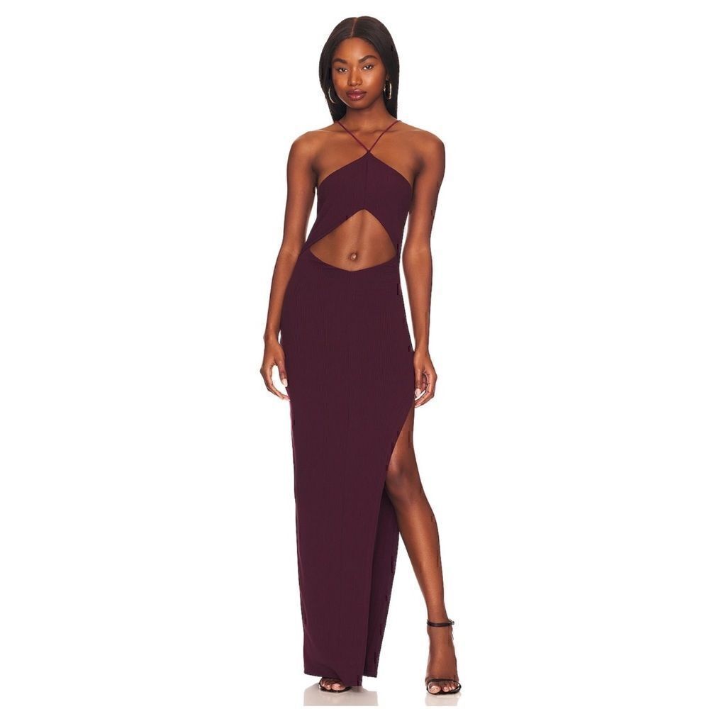 NWT Not Yours to Keep Angela Gown in Plum, Size Medium